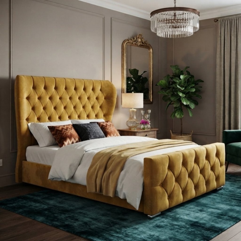 Butterfly Wing Back Bed