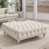 Chesterfield Upholstered Coffee Table – Foot Stool