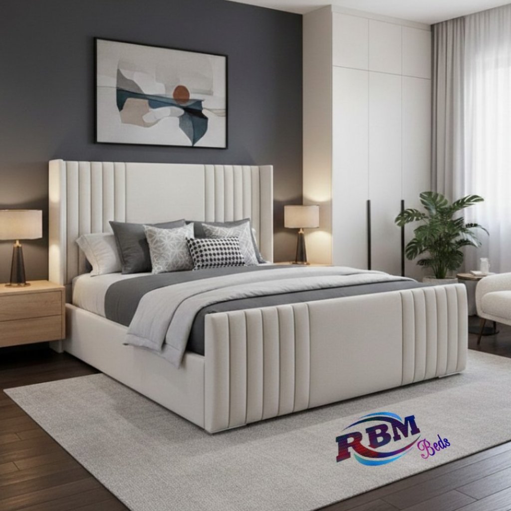 Ribbed wingback Beds