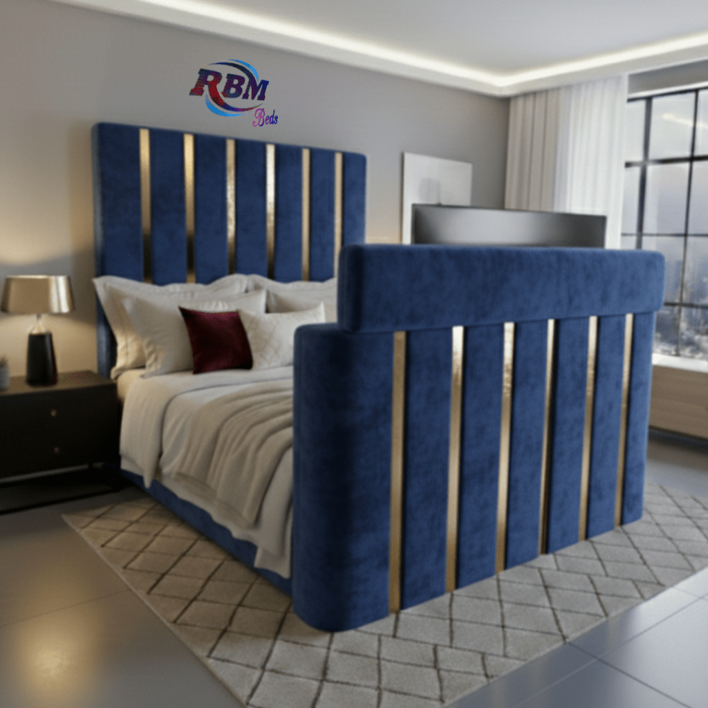 Gold Detailing TV Beds