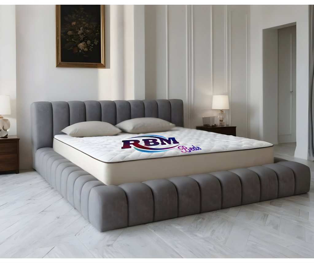 Cloud Bed with Lines